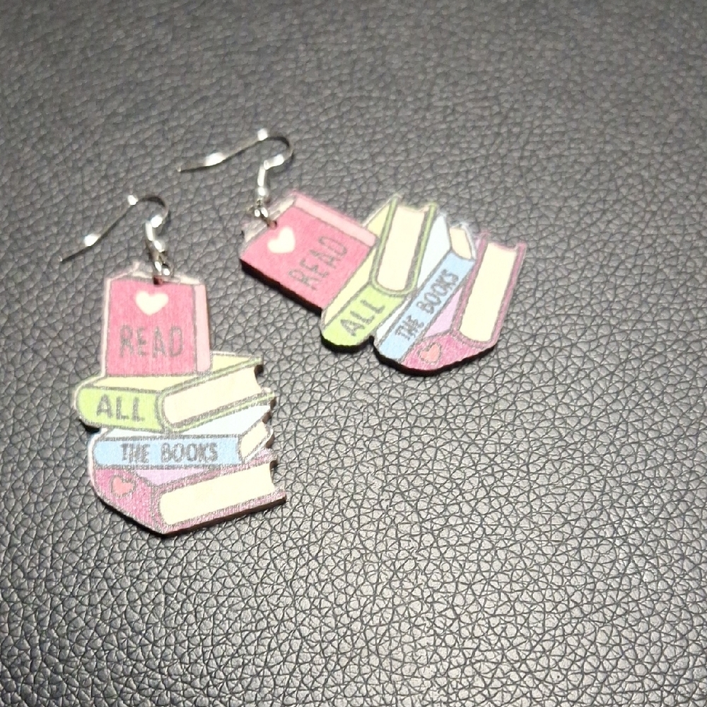 Read All the Books Earrings